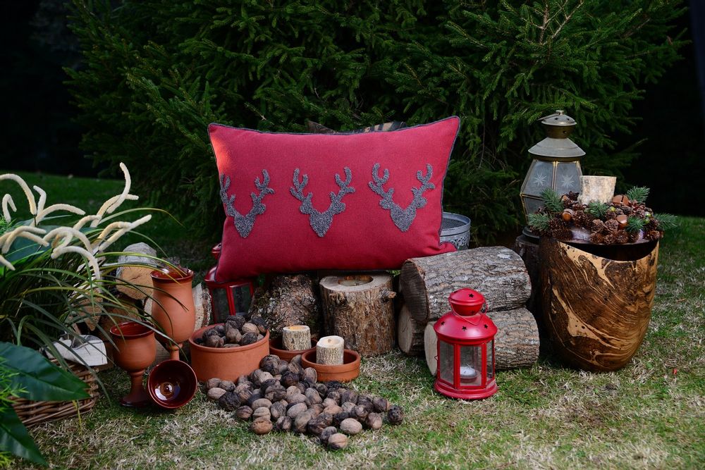 Coussins textile - Housse de coussin - Cerfs. - IPC DECO DELL'ARTE