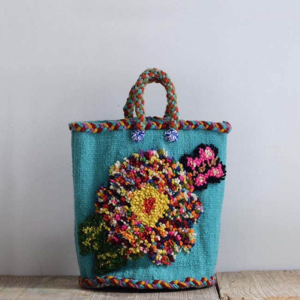 Bags and totes - "Nathalie's butterflies" - Basket - PO! PARIS