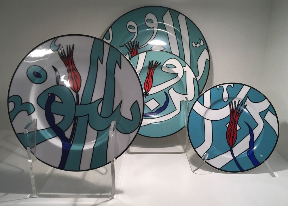 Design objects - Turquoise Collection _ Dinner plate - A TABLE AFFAIR