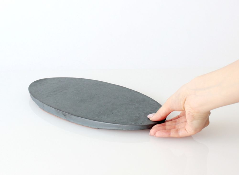 Assiettes de réception - Plaque plate ovale 300／Plaque plate ovale 300-YUKI - TSUKI YASUDAKAWARA JAPAN