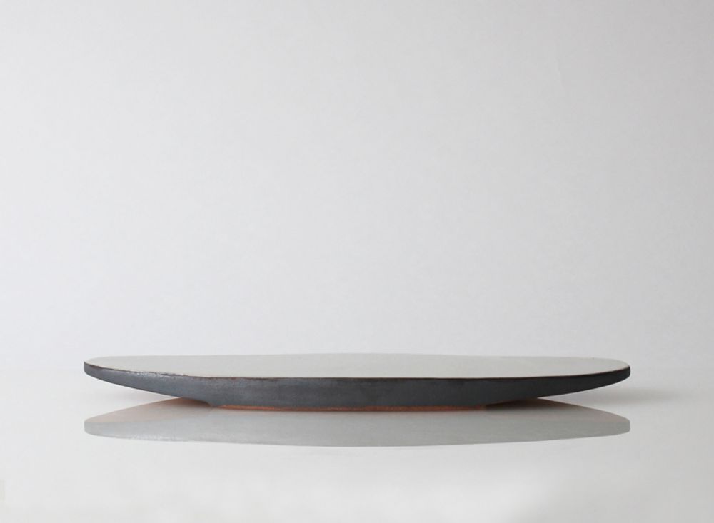 Assiettes de réception - Plaque plate ovale 300／Plaque plate ovale 300-YUKI - TSUKI YASUDAKAWARA JAPAN