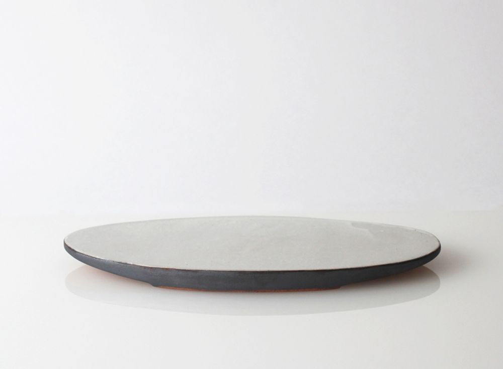 Assiettes de réception - Plaque plate ovale 300／Plaque plate ovale 300-YUKI - TSUKI YASUDAKAWARA JAPAN