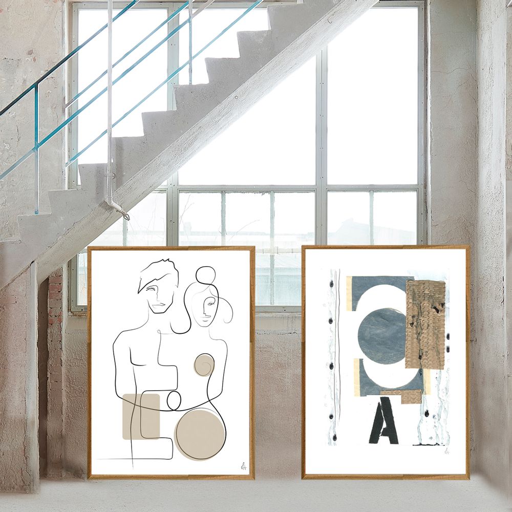 Poster - A for Abstract Art Print - METTEHANDBERG ART PRINTS