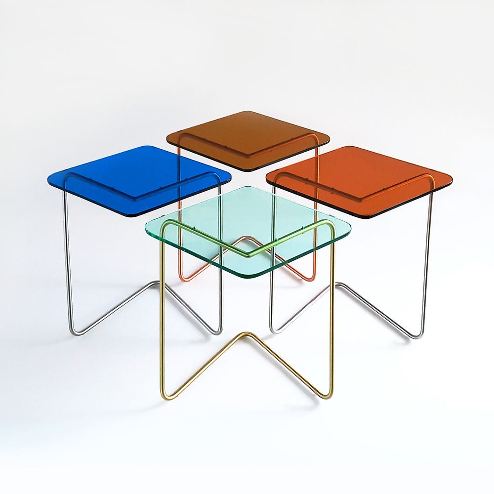 Coffee tables - The Diamond/Stainless Steel Table - KRAY STUDIO