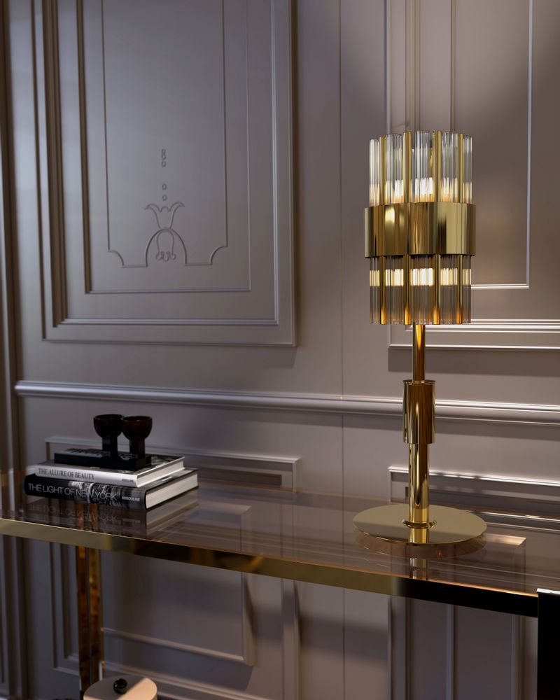 Chambres d'hôtels - Lampe de table Halma - CASTRO LIGHTING