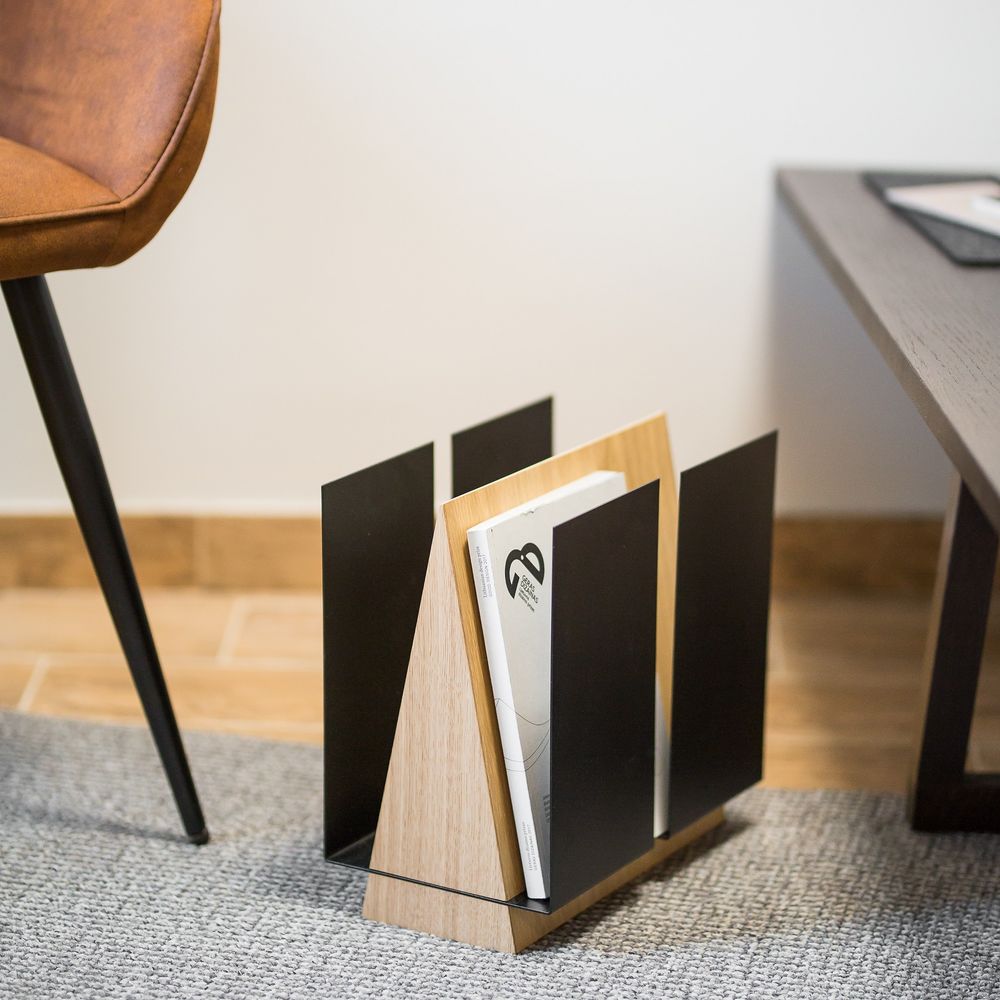 Work stations - Magazine rack WINGS | green, grey, black - NAMUOS