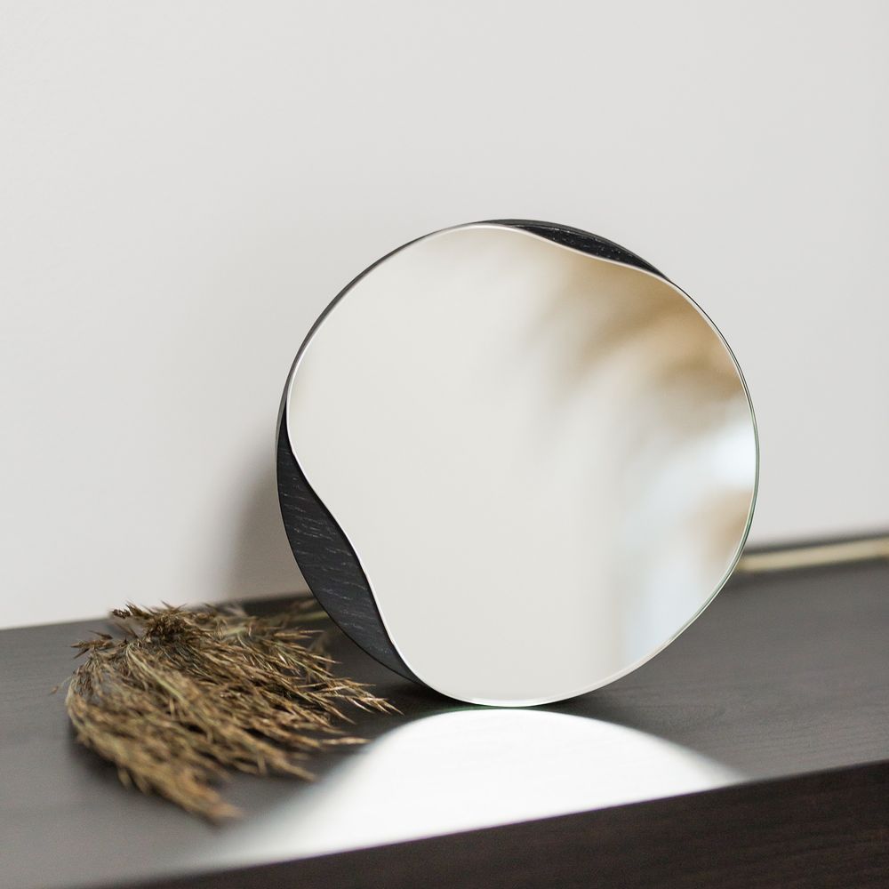 Miroirs - Miroir de table PUDDLE | bois de chêne ou noir - NAMUOS