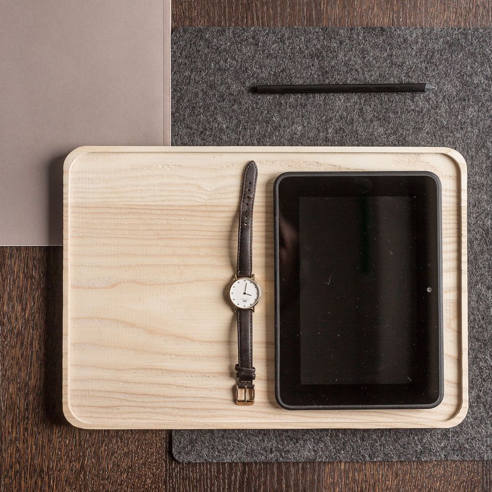 Office sets - Felt placemats | grey, black - NAMUOS