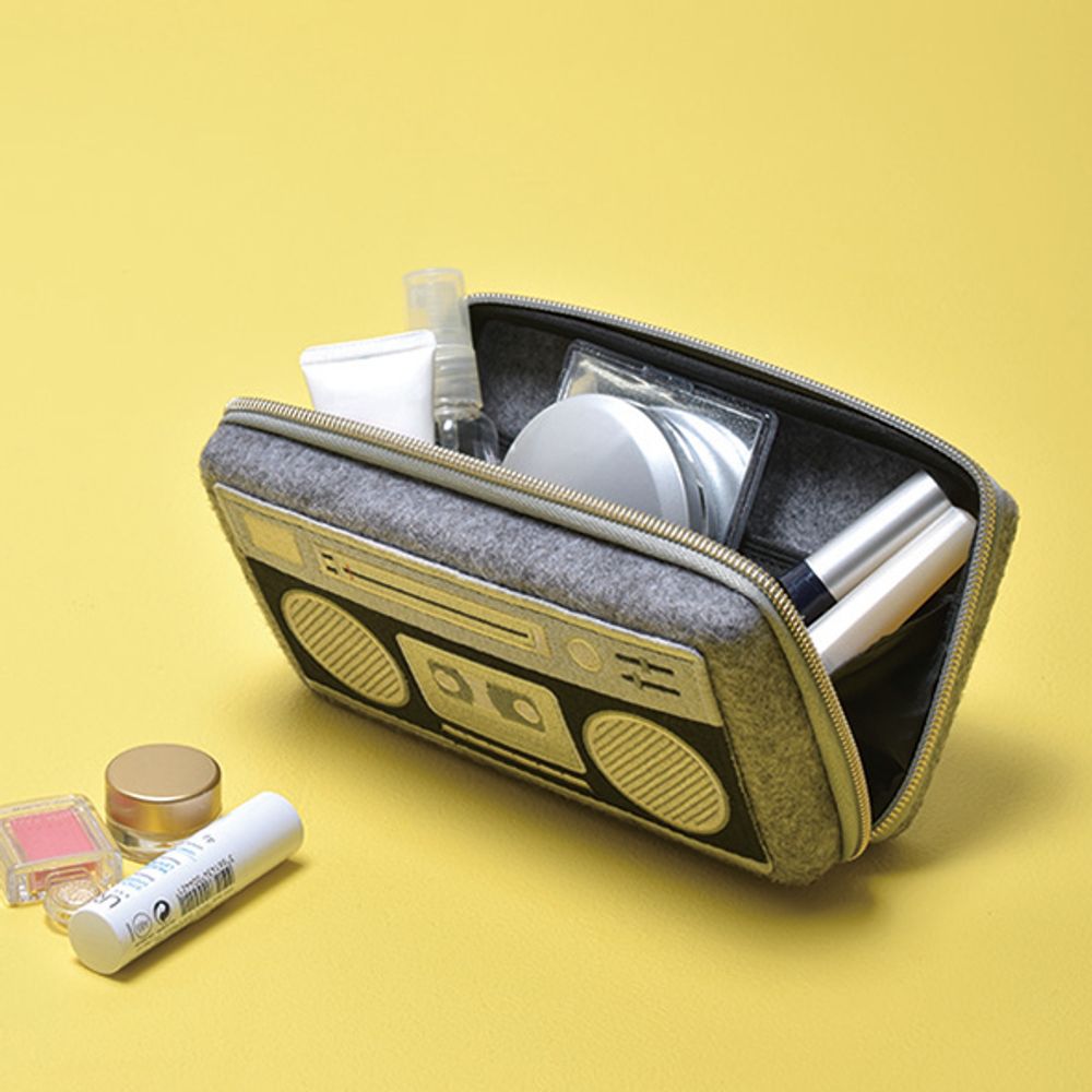 Clutches - Pouch L (boom box) - PUPU FELT