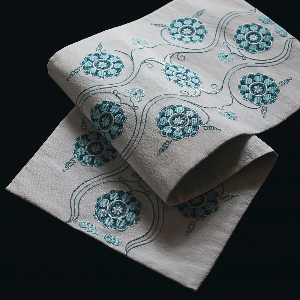 Decorative objects - Art Textile:Flowering karakusa vines - AWAI