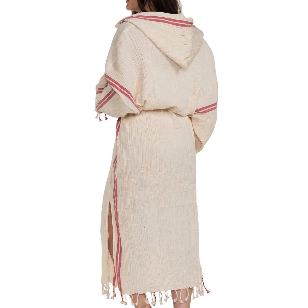 Bath towels - BUSE HOODED BATHROBE DRESSING GOWN COTTON HANDLOOMED - LALAY