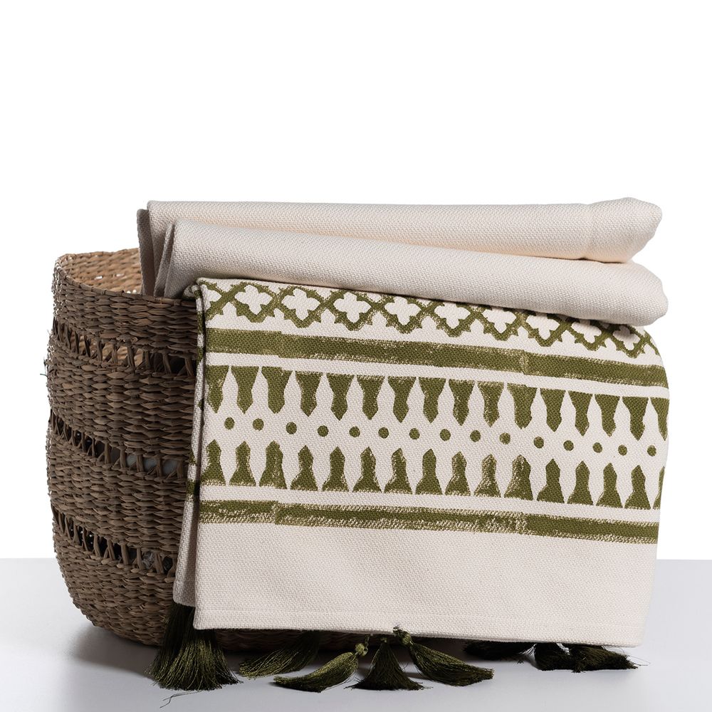 Plaids - COUVRE-LIT, HOUSSE DE CANAPÉ, COTON IMPRIMÉ À LA MAIN, UNIQUE ET ÉLÉGANT - LALAY