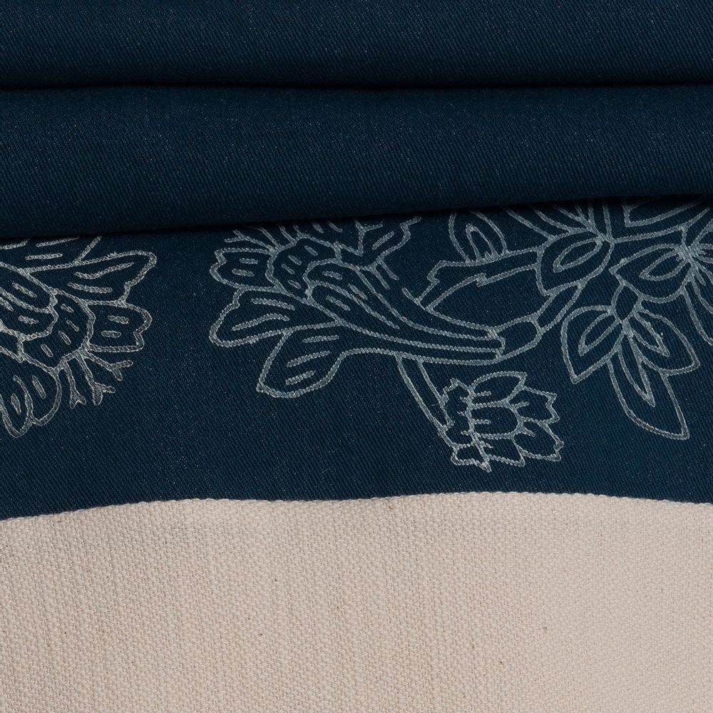 Throw blankets - THROW BED COVER SOFA COVER LEYAN HAND PRINTED DENIM FABRIC COTTON UNIQUE - LALAY