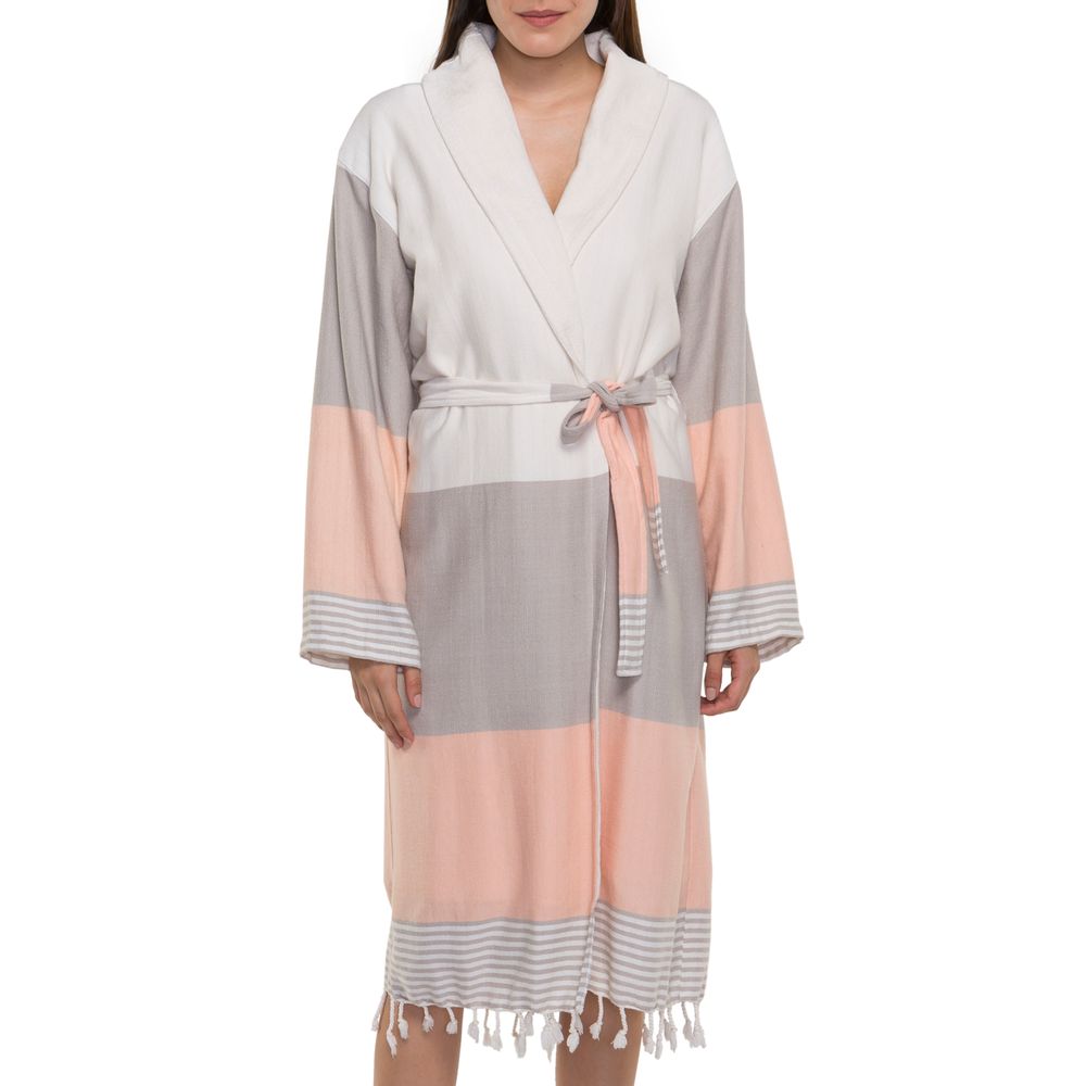 Serviettes de bain - PEIGNOIR SULTAN UNISEXE ÉPONGE DOUBLURE COTON - LALAY