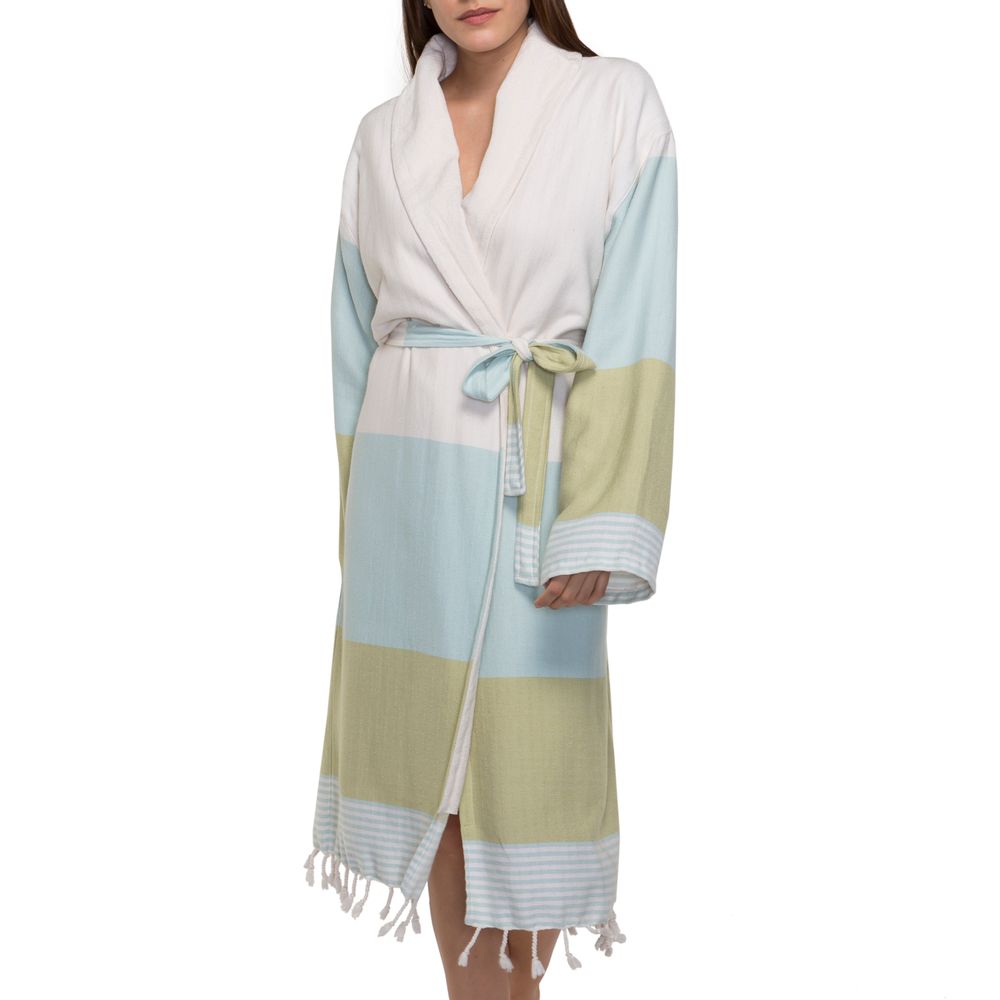 Serviettes de bain - PEIGNOIR SULTAN UNISEXE ÉPONGE DOUBLURE COTON - LALAY