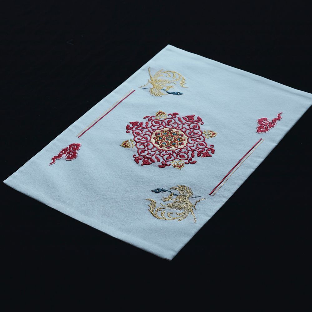 Customizable objects - Art Textile:Tenpyo phoenixes with floral karakusa - AWAI
