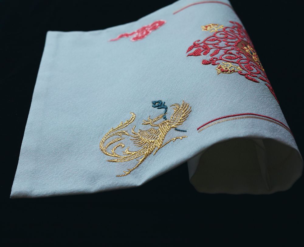 Customizable objects - Art Textile:Tenpyo phoenixes with floral karakusa - AWAI