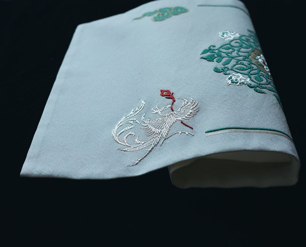 Customizable objects - Art Textile:Tenpyo phoenixes with floral karakusa - AWAI