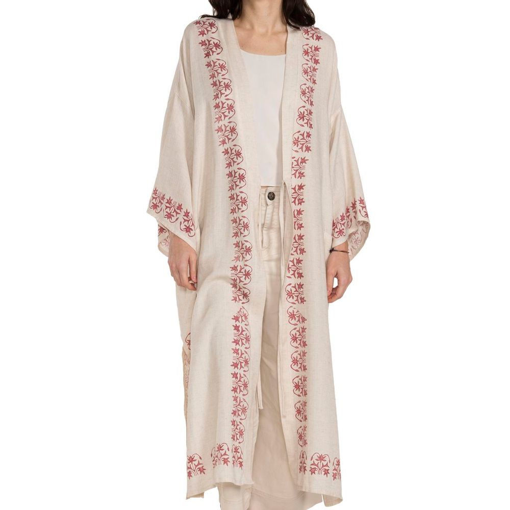Loungewear - CAFTAN ASENA HANDPRINTED HANDMADE HOMEWEAR OUTFIT COTTON LINEN - LALAY