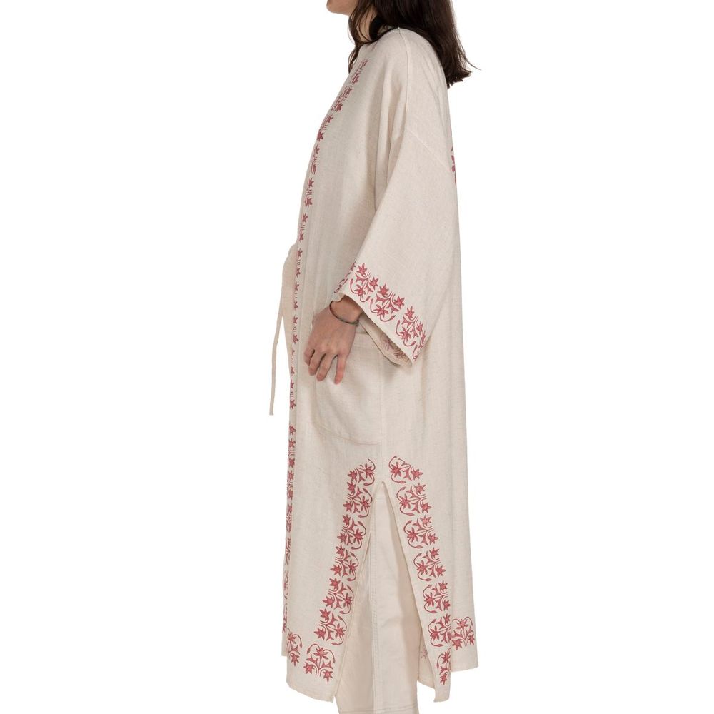 Loungewear - CAFTAN ASENA HANDPRINTED HANDMADE HOMEWEAR OUTFIT COTTON LINEN - LALAY