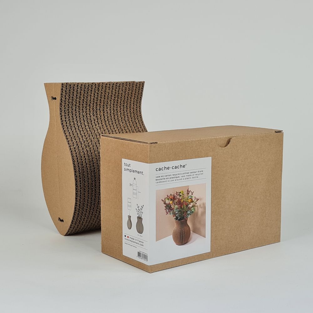Vases - Vase made of recycled cardboard / cache-cache - TOUT SIMPLEMENT,