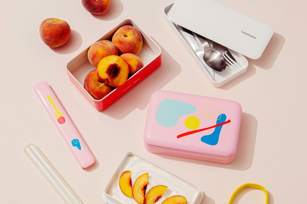 Couverts de service - BAGUETTES avec ÉTUI PISCINE, POKETO x TAKENAKA Édition Limitée - TAKENAKA BENTO BOX
