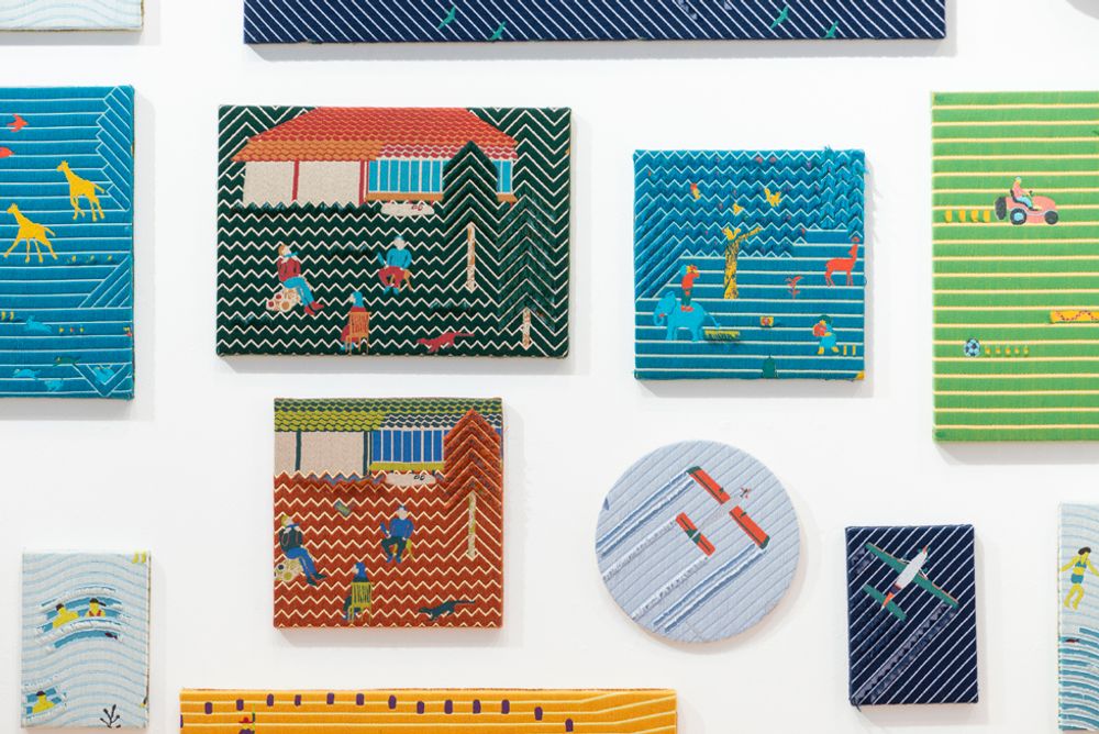 Autres décorations murales - SNIP SNAP | panneau d'art en tissu - YURI HIMURO