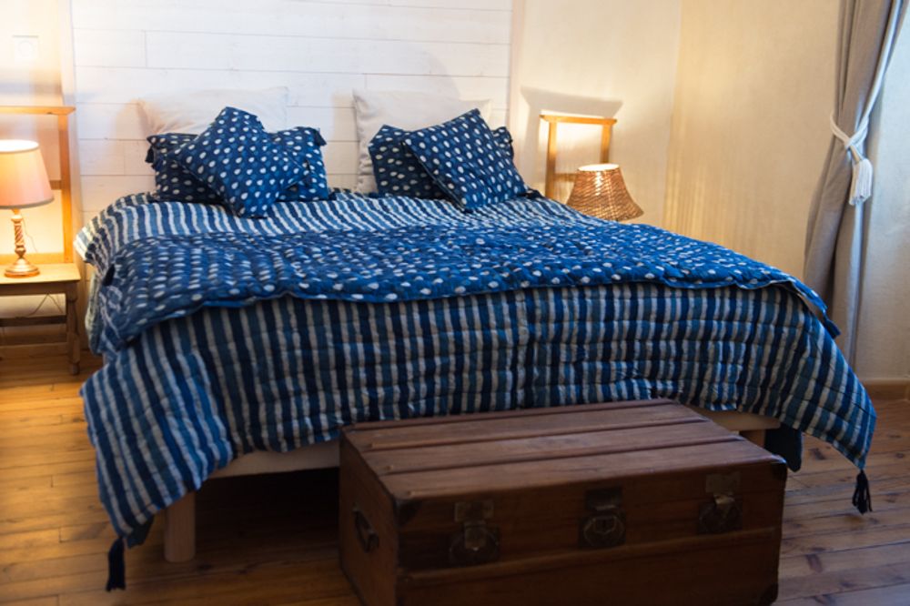Homewear - Handmade bedspread in block-print - PECHAAN