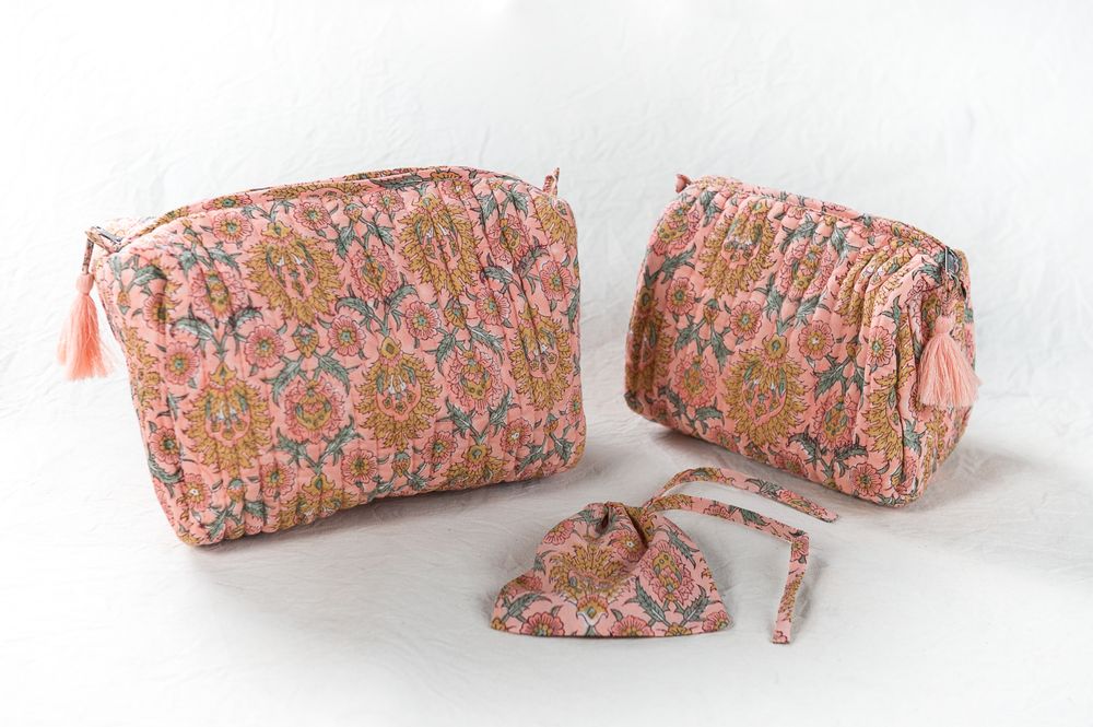 Homewear - TROUSSE BLOCKPRINT COTON BIO - PECHAAN