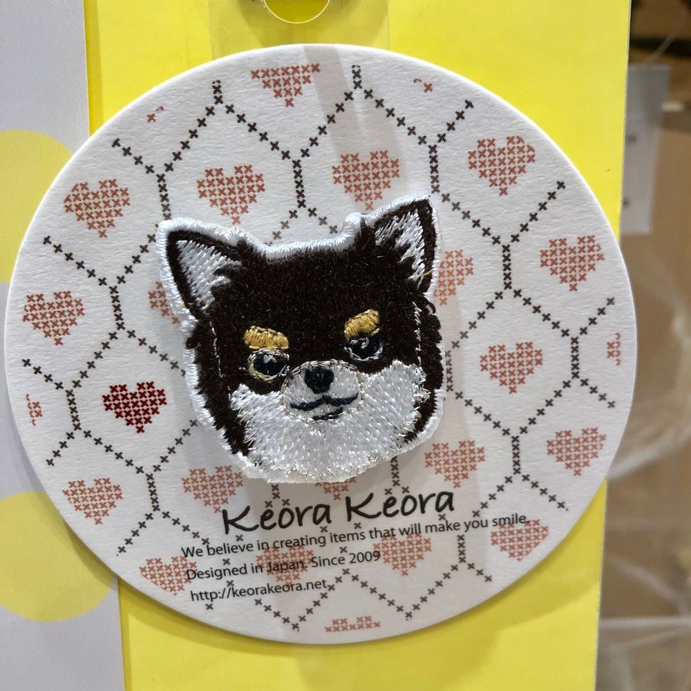 Apparel - Chihuahua Face Embroidered Brooches - KEORA KEORA GOODS JP