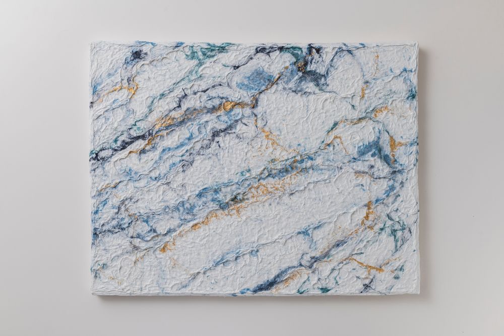 Other wall decoration - MARBLE Handmade Washi Art Panels - AWAGAMI