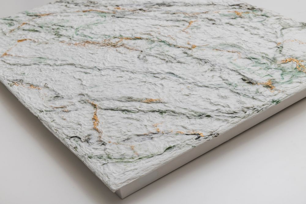 Other wall decoration - MARBLE Handmade Washi Art Panels - AWAGAMI