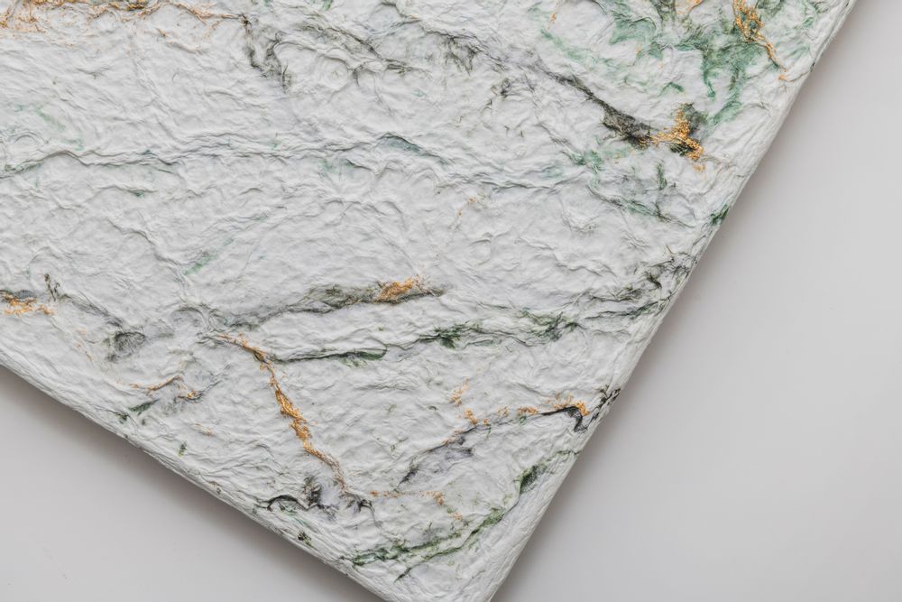 Other wall decoration - MARBLE Handmade Washi Art Panels - AWAGAMI