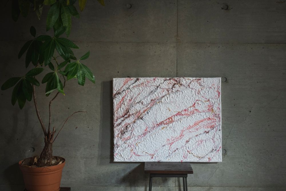 Other wall decoration - MARBLE Handmade Washi Art Panels - AWAGAMI