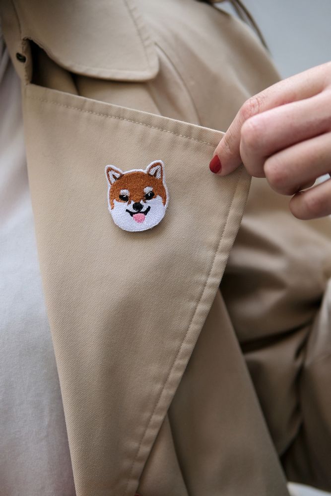 Prêt-à-porter - Broches brodées visage de Caniche Jouet, Shiba-inu - KEORA KEORA GOODS JP