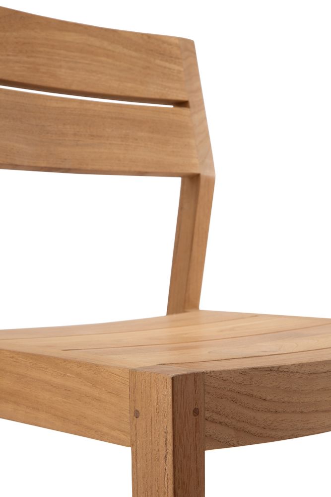 Lawn chairs - Teak EX 1 Outdoor Dining Chair - ETHNICRAFT