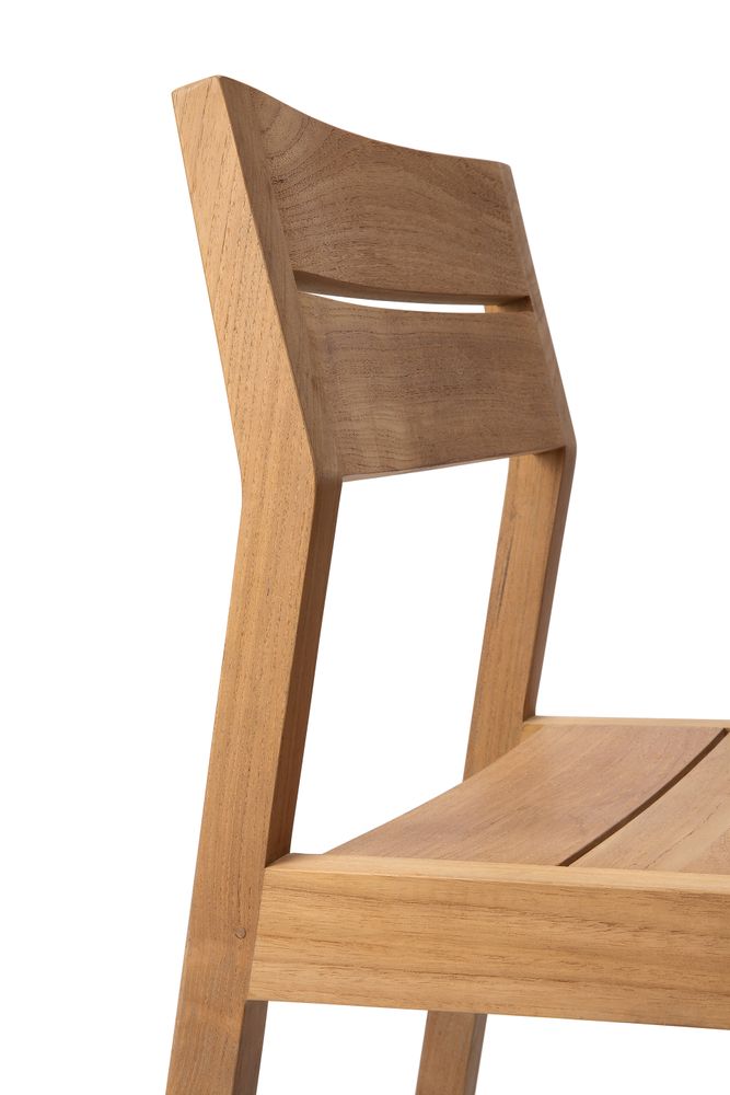 Lawn chairs - Teak EX 1 Outdoor Dining Chair - ETHNICRAFT