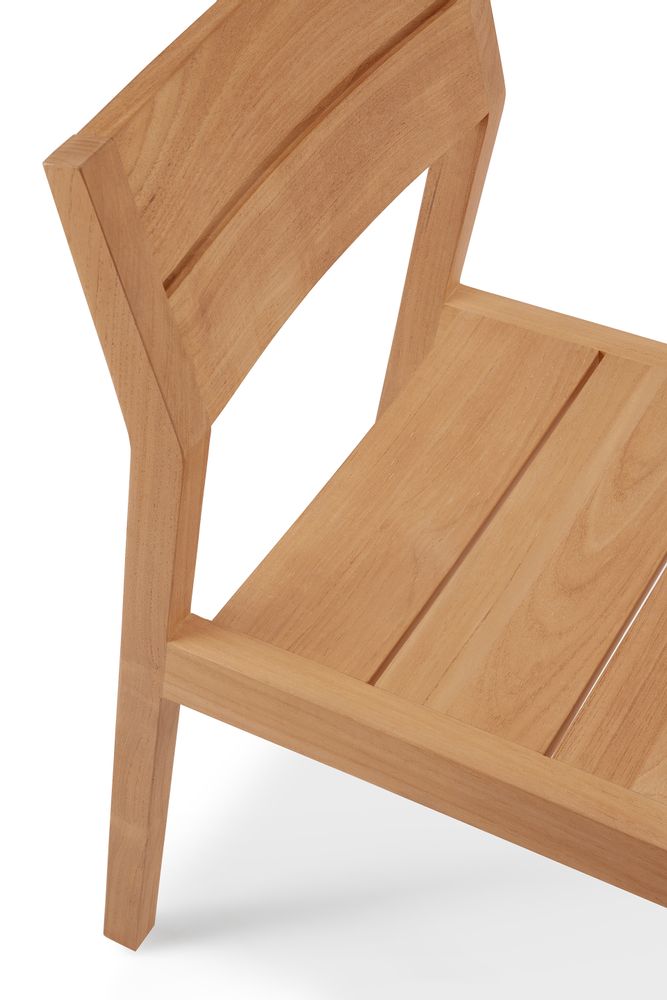 Lawn chairs - Teak EX 1 Outdoor Dining Chair - ETHNICRAFT