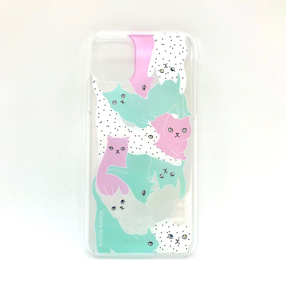 Objets de décoration - Coque acrylique pour iPhone 6,7,8/Ⅹ/11/12 - Chat - KEORA KEORA GOODS JP