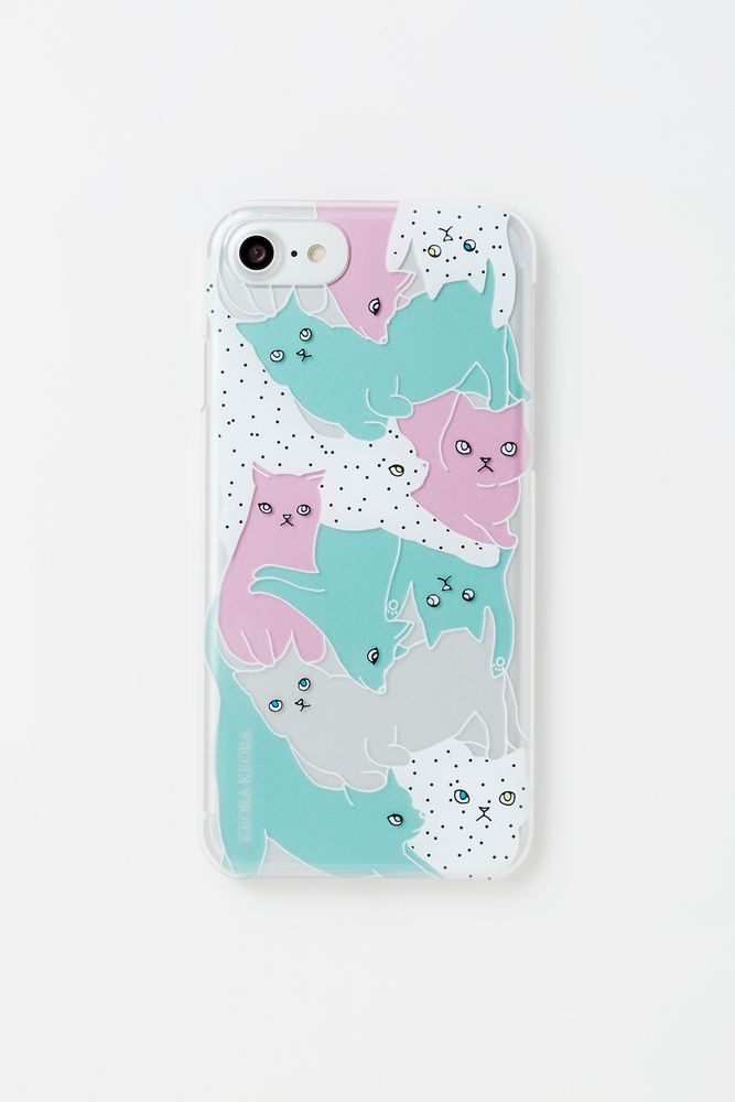 Objets de décoration - Coque acrylique pour iPhone 6,7,8/Ⅹ/11/12 - Chat - KEORA KEORA GOODS JP