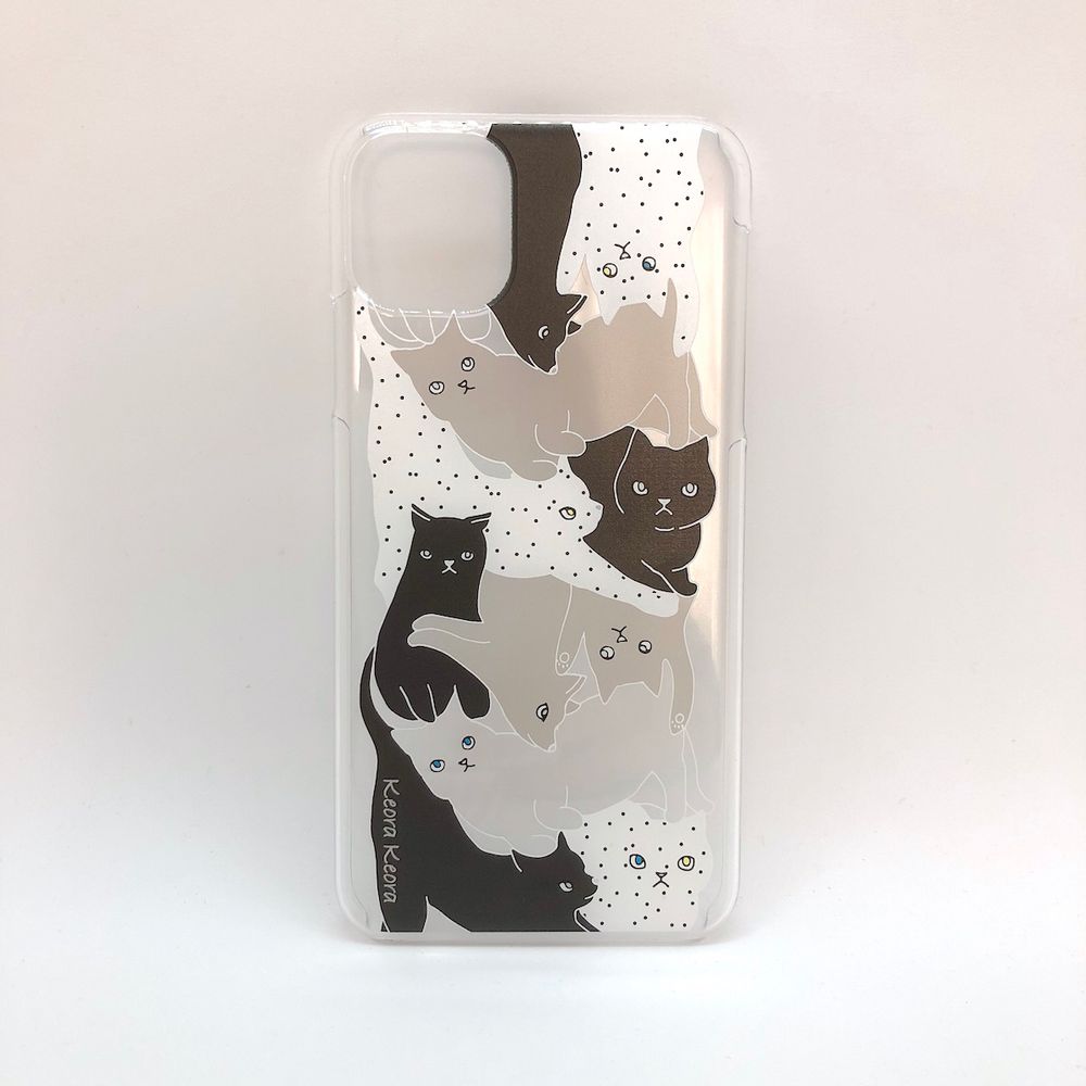 Objets de décoration - Coque acrylique pour iPhone 6,7,8/Ⅹ/11/12 - Chat - KEORA KEORA GOODS JP