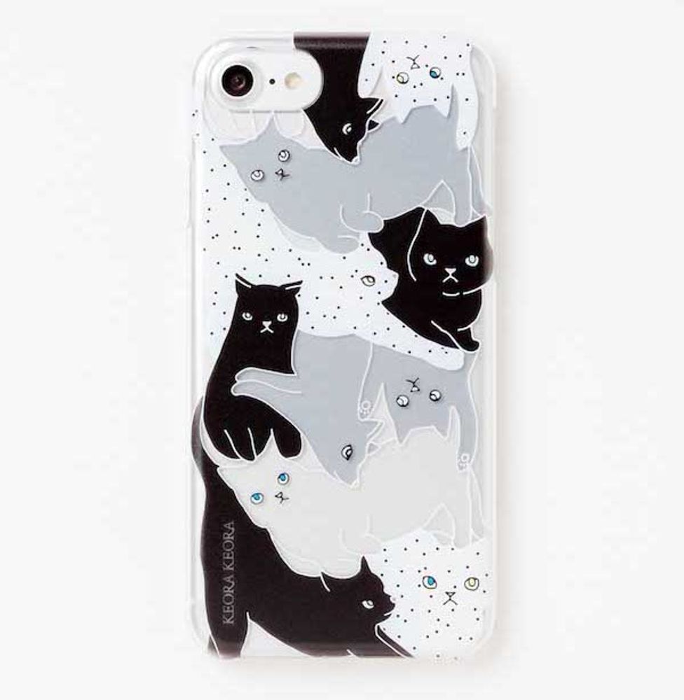 Objets de décoration - Coque acrylique pour iPhone 6,7,8/Ⅹ/11/12 - Chat - KEORA KEORA GOODS JP
