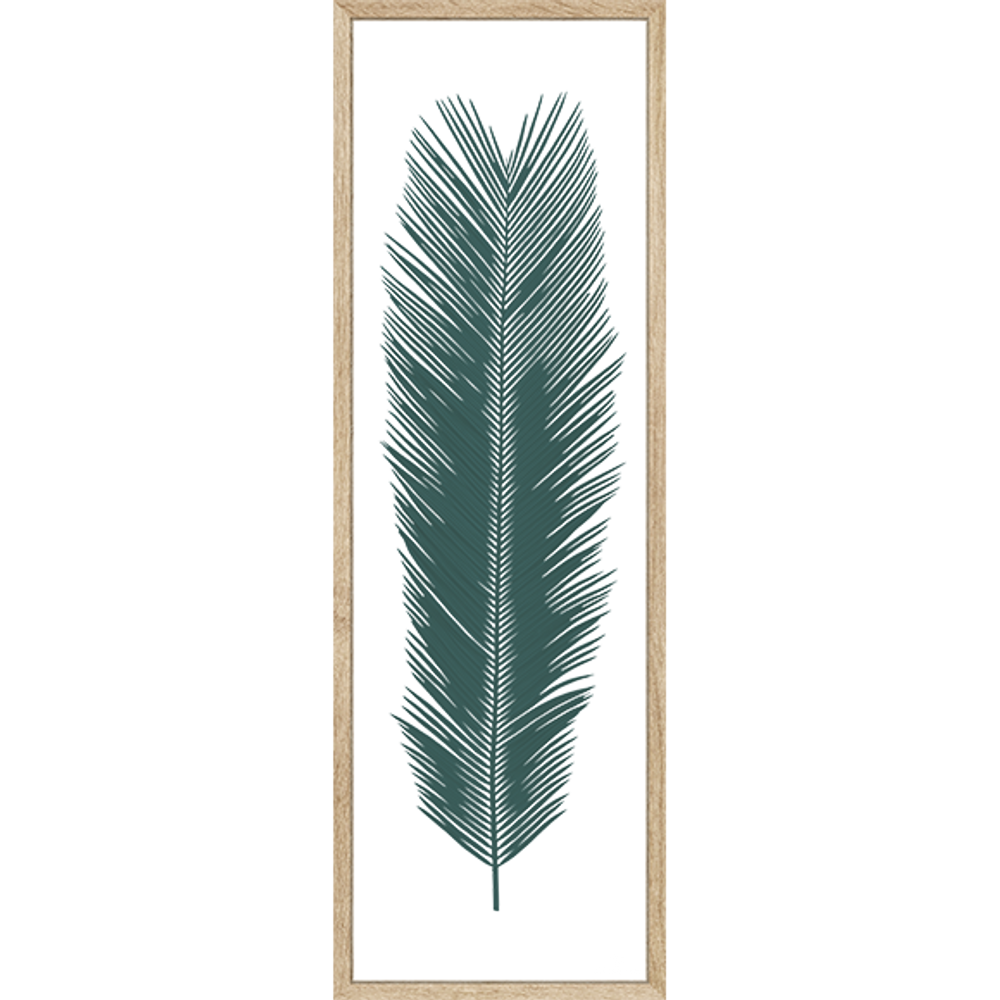 Cadres - Herbier Tropical Cycas - Encadrement Chêne -120x40 cm - ATELIER GERMAIN