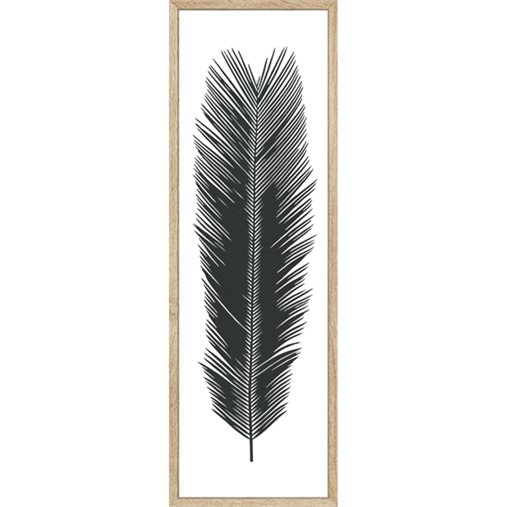 Cadres - Herbier Tropical Cycas - Encadrement Chêne -120x40 cm - ATELIER GERMAIN