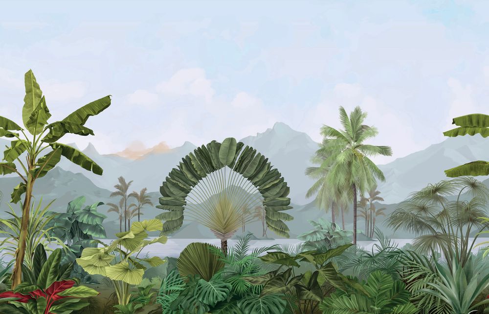 Other wall decoration - Wallpanel Amazonia Naturel - PAPERMINT