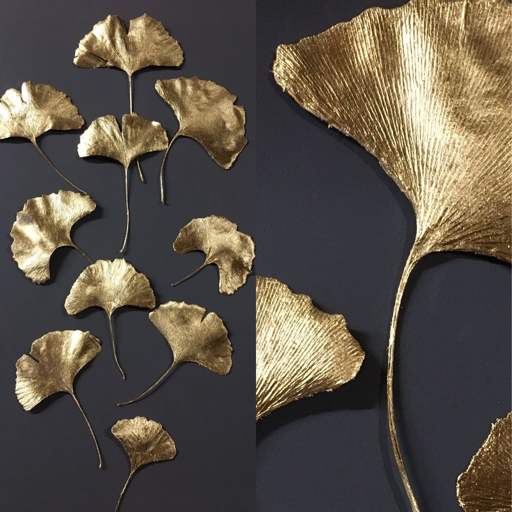 Décorations florales - Feuilles de gingko x 6 - ATELIER AVENET