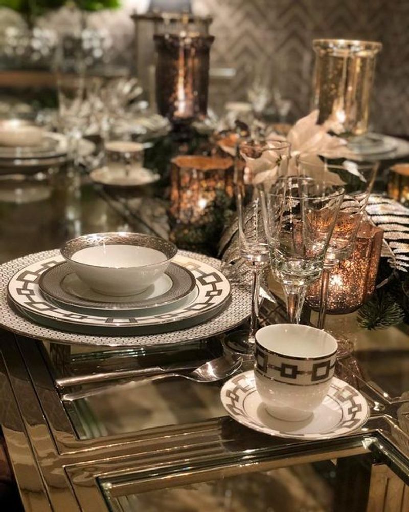 Ceramic - Table ware the Golden Palm (s/6) - VAN ROON LIVING