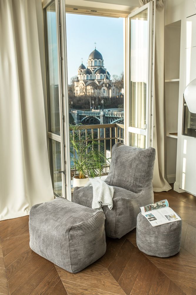 Lounge chairs for hospitalities & contracts - Bean Bag Seat Waves - PUSKUPUSKU