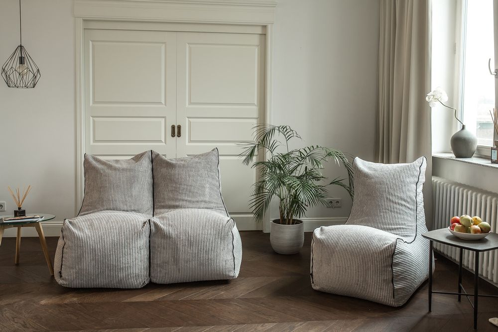 Lounge chairs for hospitalities & contracts - Bean Bag Seat Zip Waves - PUSKUPUSKU
