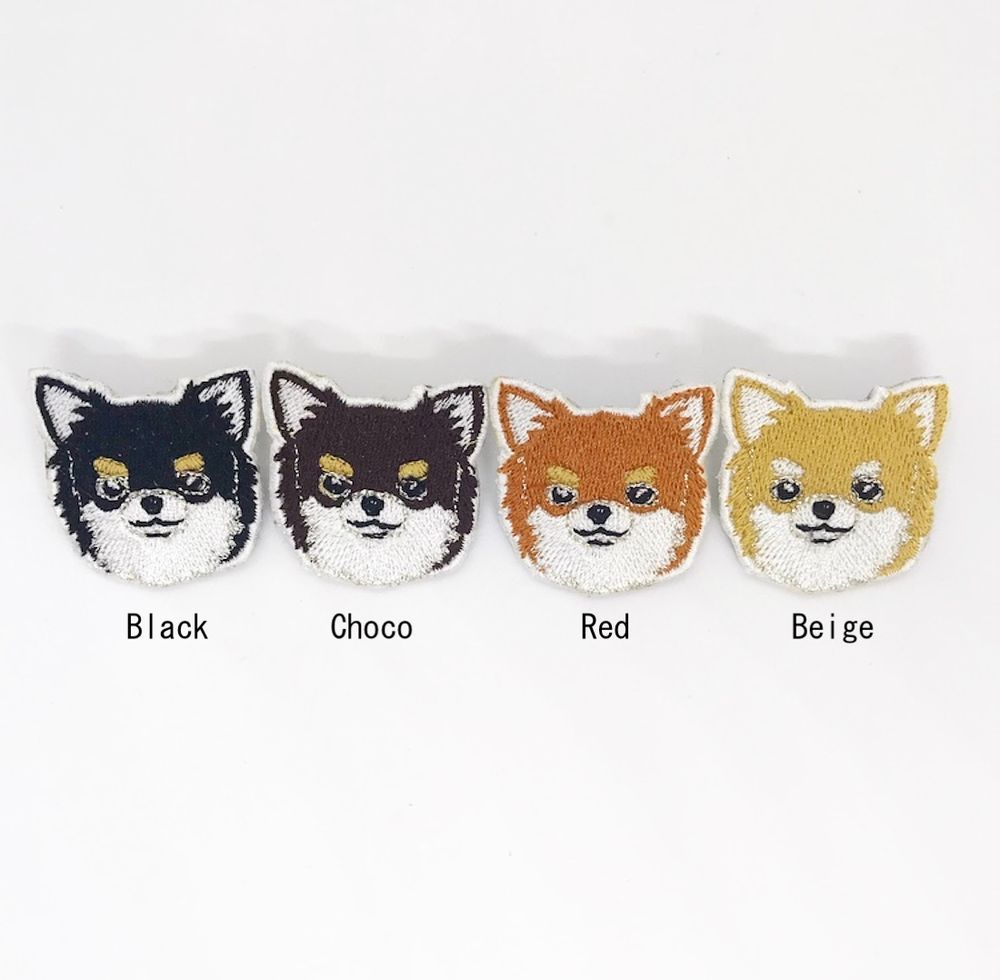 Prêt-à-porter - Broches brodées visage de Caniche Jouet, Shiba-inu - KEORA KEORA GOODS JP
